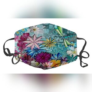 LuxSweet Dust Face Mouth Mask Fashion Anti Dust Pollution Mask Floral Dragonfly